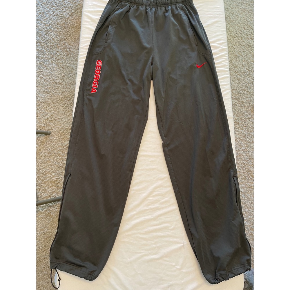 Nike Dri-FIT Georgia Bulldogs Pants Medium Grey Track Joggers NCAA
